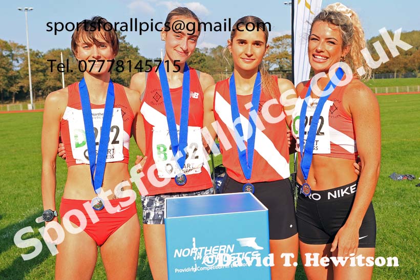 Womens 4 Stage Relay, 2024 Northern Mens 6 and Womens 4 and Youngsters Relays, Stanley Park, Blackpool.  Photo: David T. Hewitson/Sports for All Pics